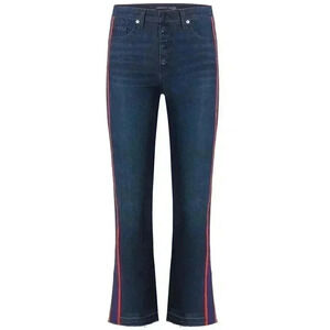 Veronica Beard Jeans Women’s 27x26 Carolyn 10" Baby Boot Red Side Stripes